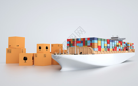 物流运输轮船货运高清图片