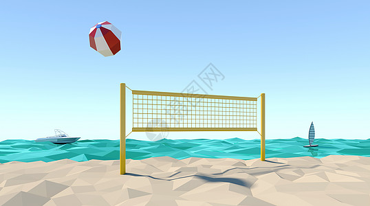 夏季沙滩排球图片