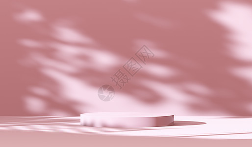 粉色光影展台背景背景图片