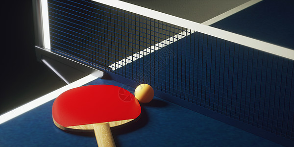 乒乓球场景背景图片