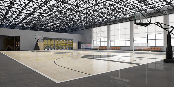 篮球球场3D篮球馆场景设计图片