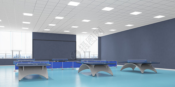 3D乒乓球馆场景高清图片
