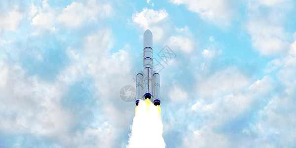 3D火箭发射场景图片