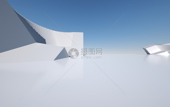 C4D建筑空间图片