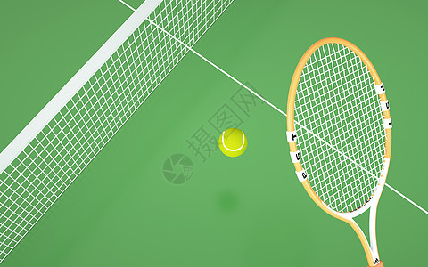 网球运动场景图片