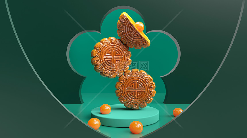 3d中秋月饼