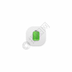 绿色手机充电GIF图标图片