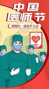 中国医师节向医生致敬图片
