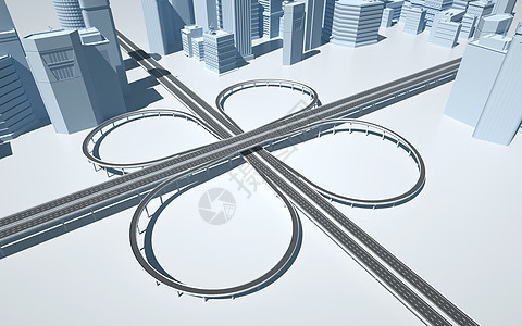 3d城市交通道路图片