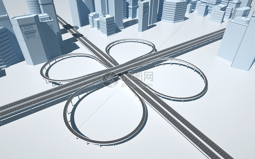 3d城市交通道路图片