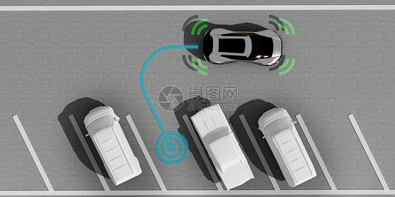 自动泊车场景图片