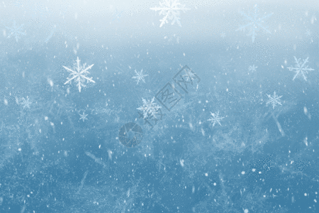 大雪整形唯美简约冬天雪花GIF高清图片