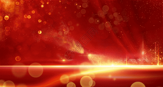 庆典璀璨红金背景GIF高清图片