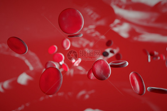 三维红细胞微观场景图片