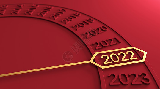 红色主题背景2022数字场景设计图片