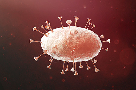 三维非典病毒模型背景图片