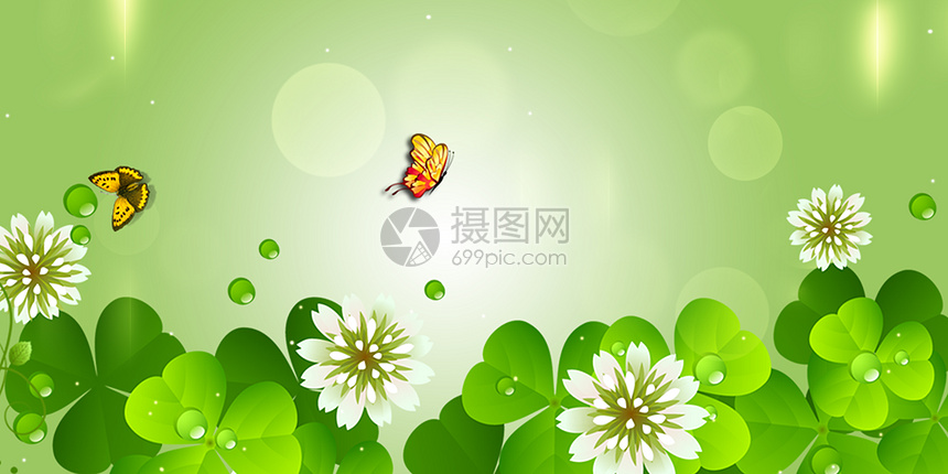 清新春天背景图片