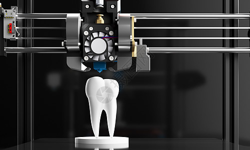 打印机模型3D智能打印牙齿模型设计图片