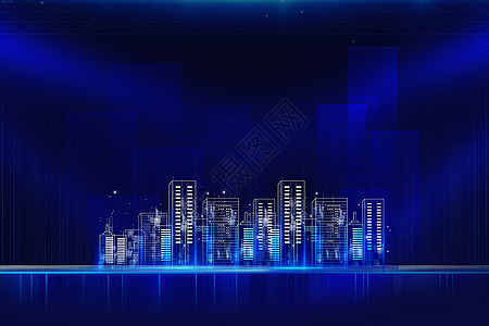 未来城市科技背景图片