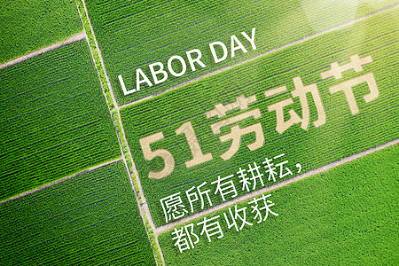 农民田间劳动节背景设计图片