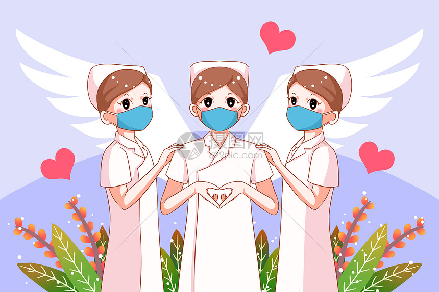护士节的天使护士们图片