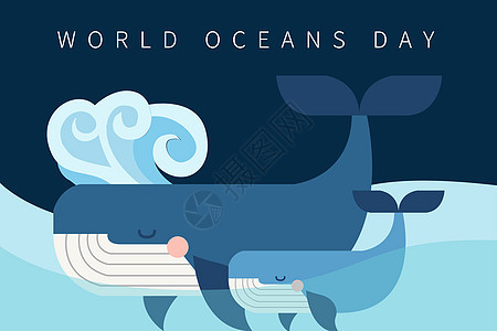 抽象世界海洋日背景图片