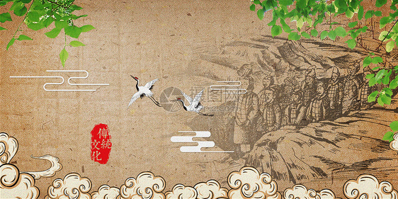 中国传统文化兵马俑图片