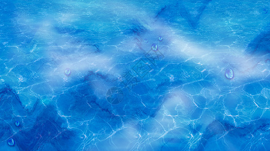 蓝色水波纹荡漾背景图片
