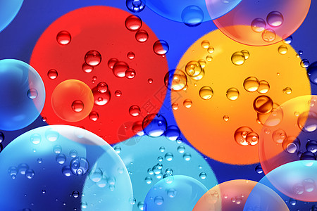 创意五彩水泡抽象水泡背景图片