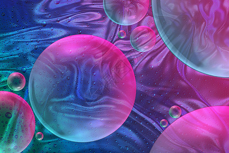 蓝紫色酸性抽象水泡背景图片