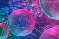 蓝紫色酸性抽象水泡背景图片
