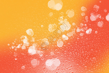 橙黄抽象水泡背景背景图片