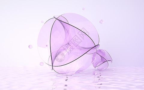 紫色玻璃质感背景图片