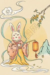 中秋传统节日国风兔子图片