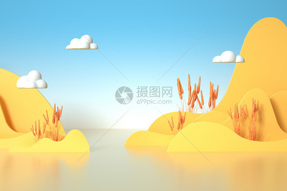 3d金秋场景图片