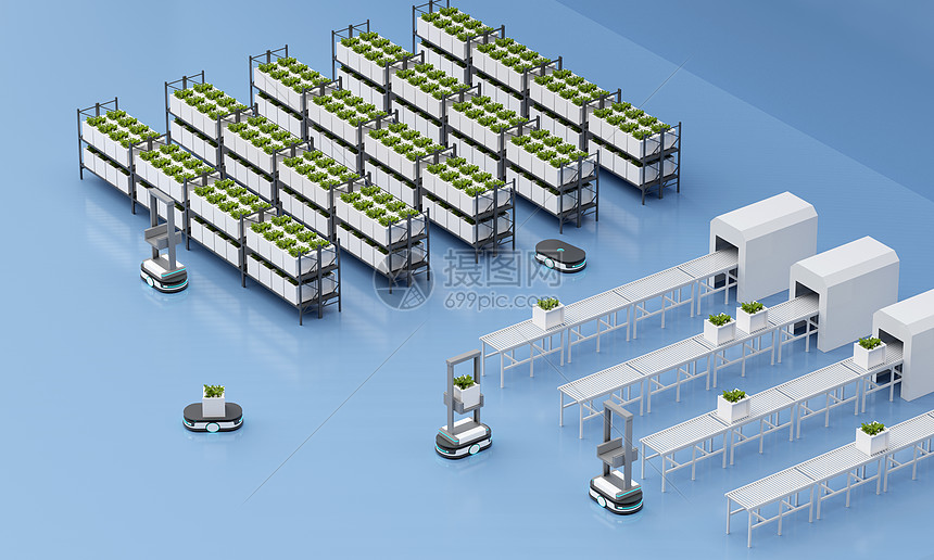 3D自动化农业场景图片