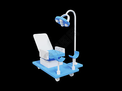 3D医疗机器器诊断疾病检测仪无影灯椅子图片