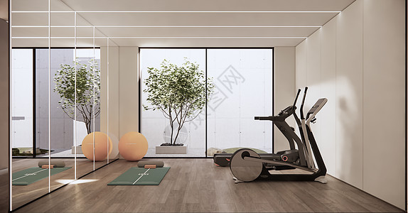 现代室内健身房图片