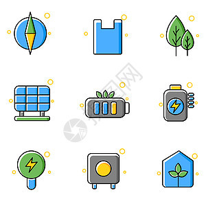 新能源环保icon图标图片