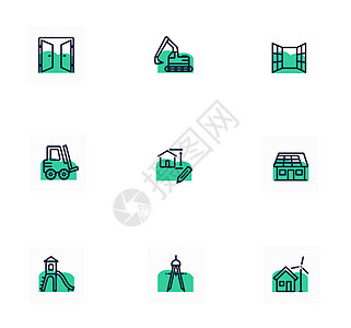 建筑工程矢量图标图片