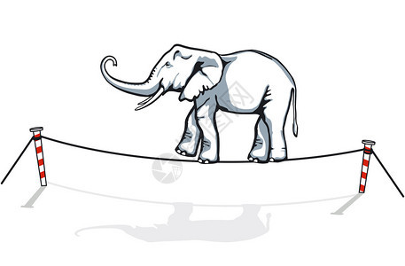 大象平衡背景图片