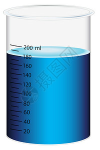 科学烧杯的插图图片
