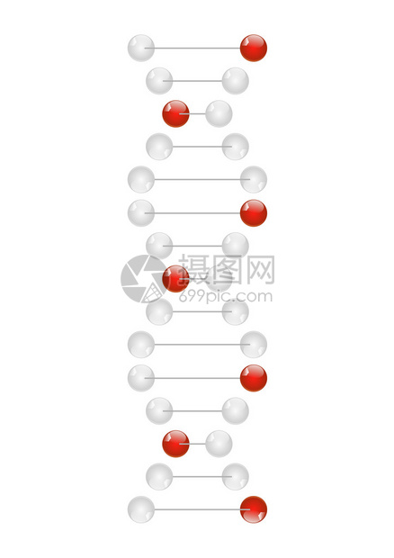 有光泽的DNA分子的插图图片