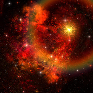 超级巨星爆炸后能量背景图片