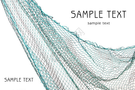 渔网和易于移动的文本图片