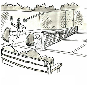 玩网球的人图片