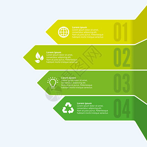 带有环境图标的信息图表主题设计图片