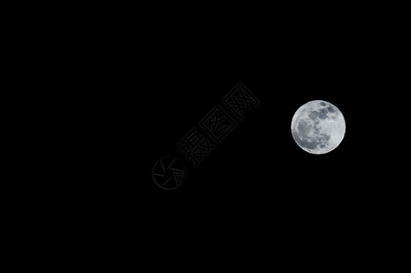 黑色天空背景上的月食背景图片