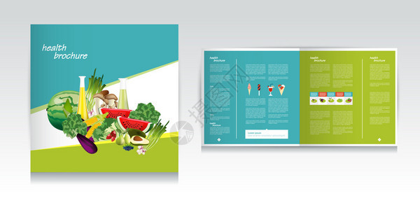 健康食品手册设计图片