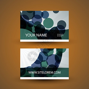 摘要色彩多的布利商务卡模板设计可自由编辑图片
